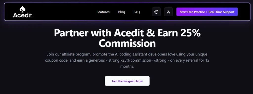 Acedit Affiliate Program