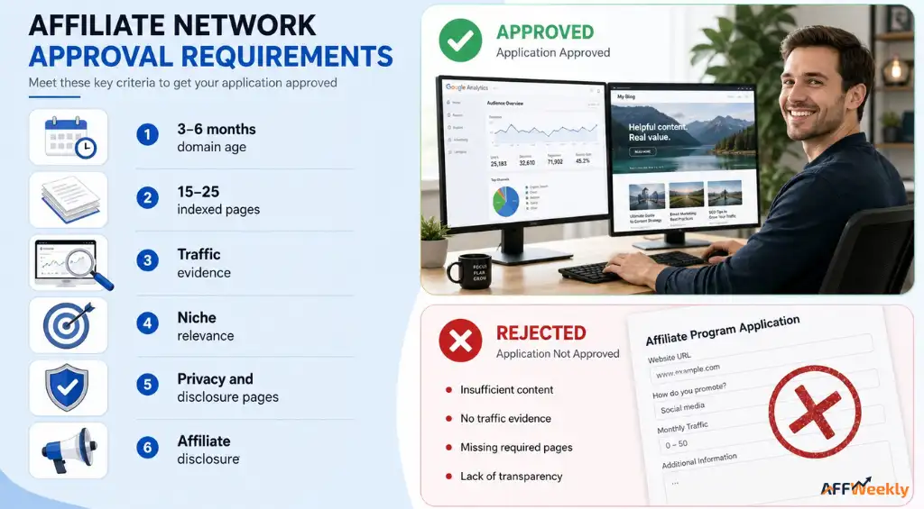 Affiliate Network Approval Requirements for Content Sites