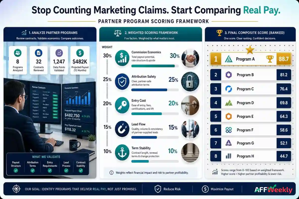 Agency partner program ranking scoring method