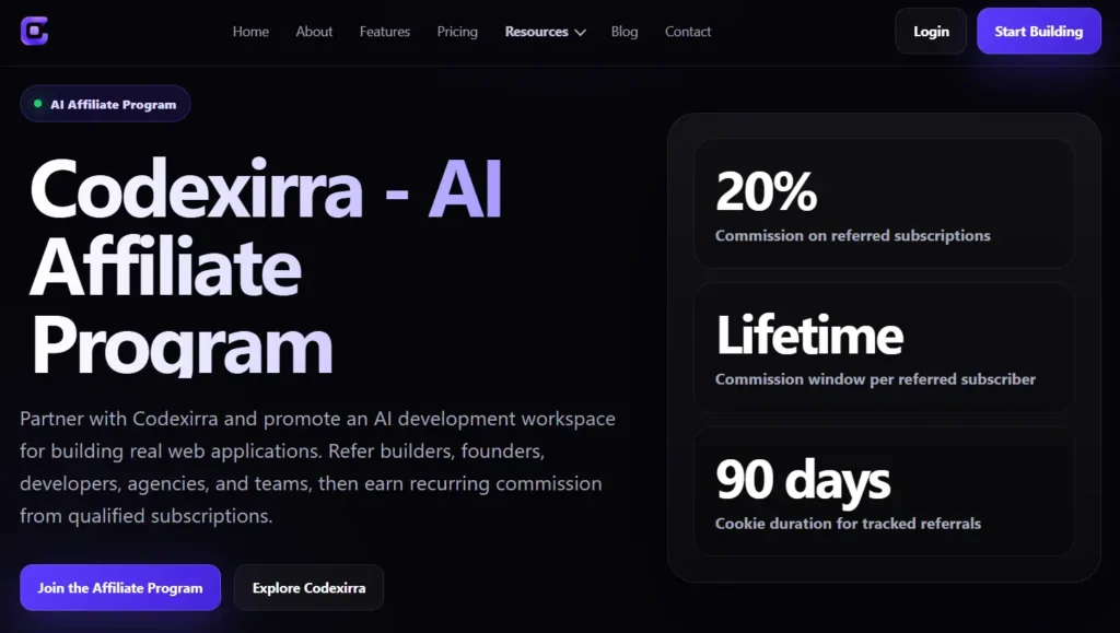 Codexirra Affiliate Program