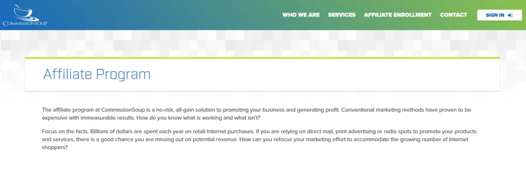 CommissionSoup Affiliate Program