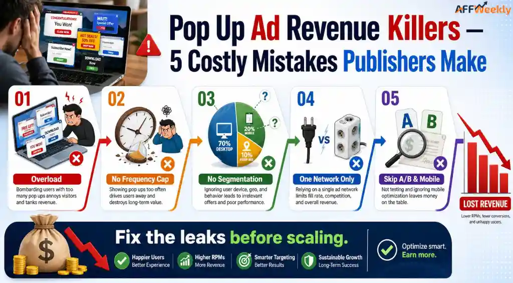 Common Pop-Up Ad Mistakes Reducing Affiliate Revenue