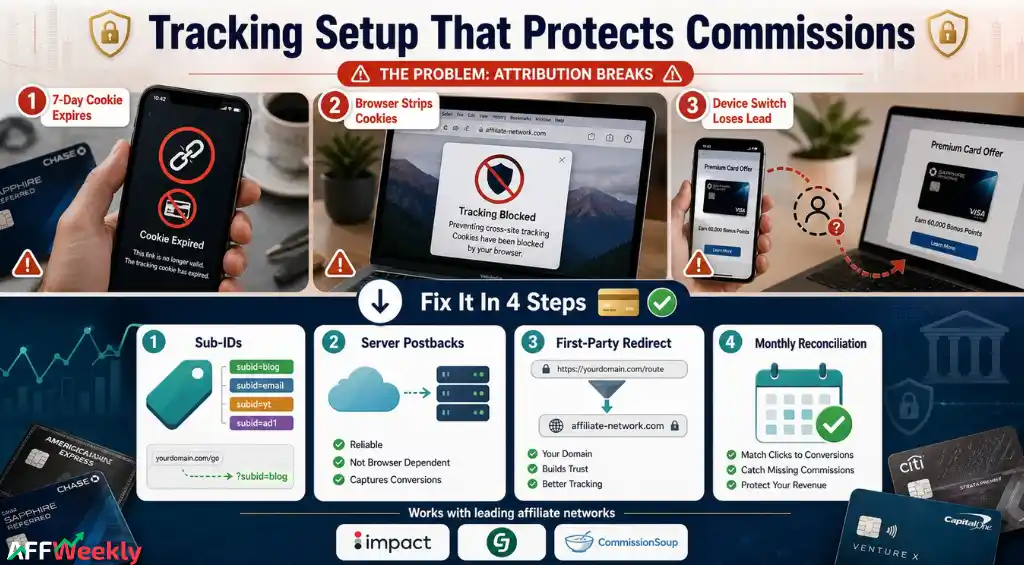 Credit Card Affiliate Commission Tracking Setup
