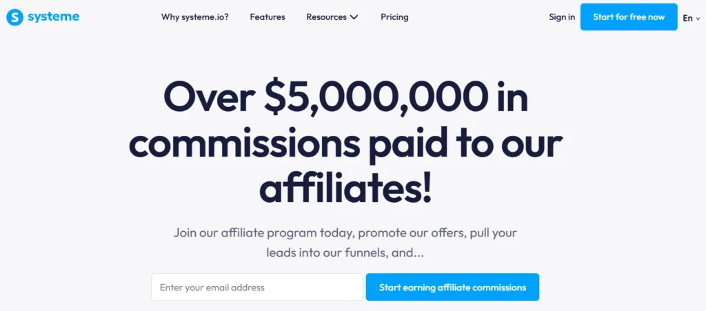 Systeme.io Affiliate Program